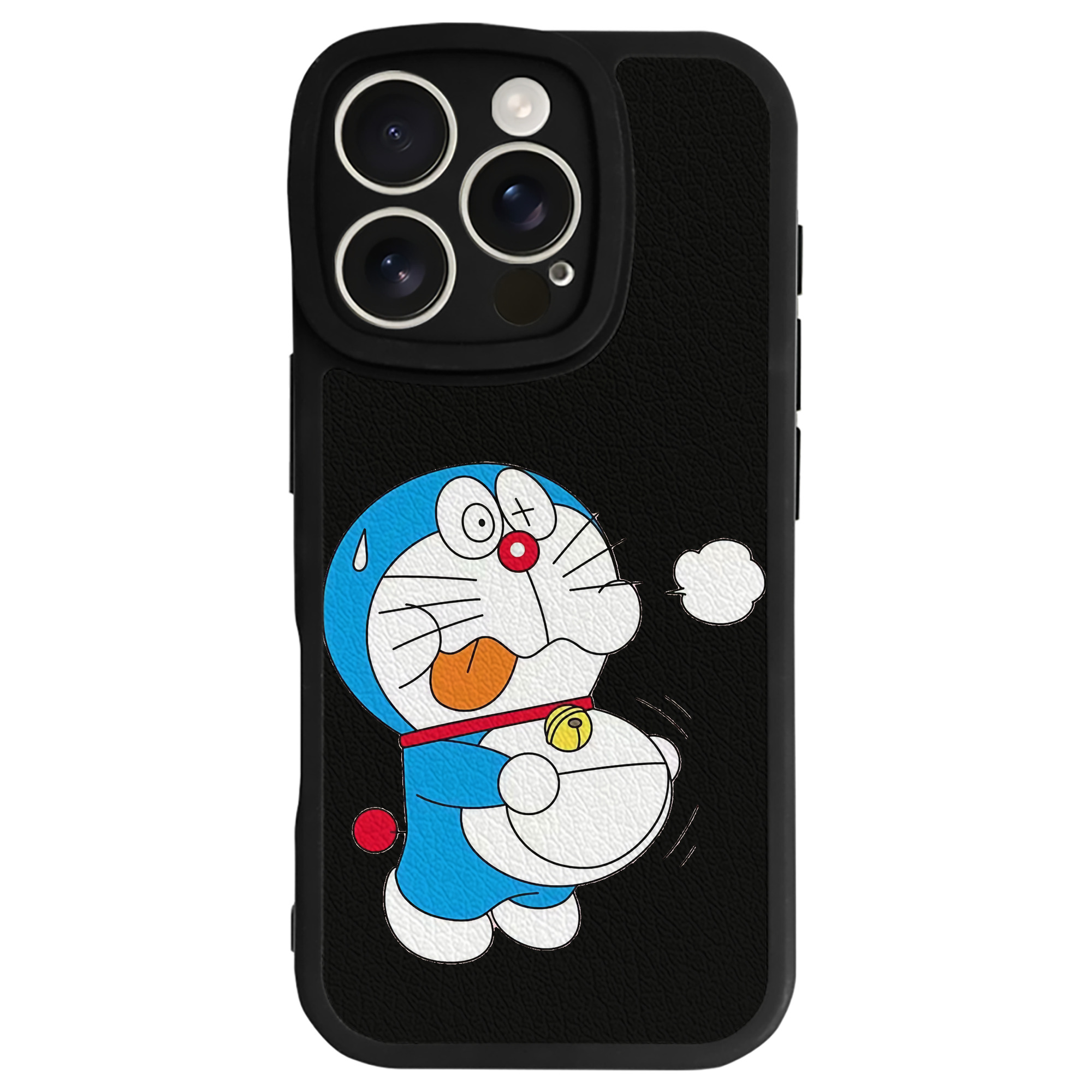 （画像用） ドラえもん Doraemon 【iPhone 16シリーズ対応】シリコンスマホケース（レザー調） 材質：シリコン